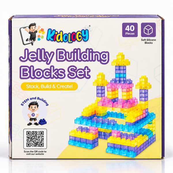 Jelly Soft Building Blocks -40 Pcs