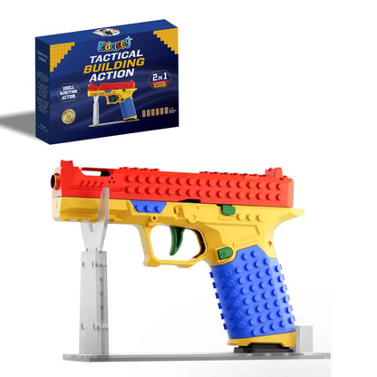 Building Block Shell-Ejecting Soft Bullet Toy Gun