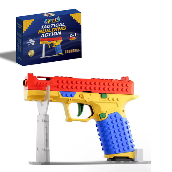 Building Block Shell-Ejecting Soft Bullet Toy Gun
