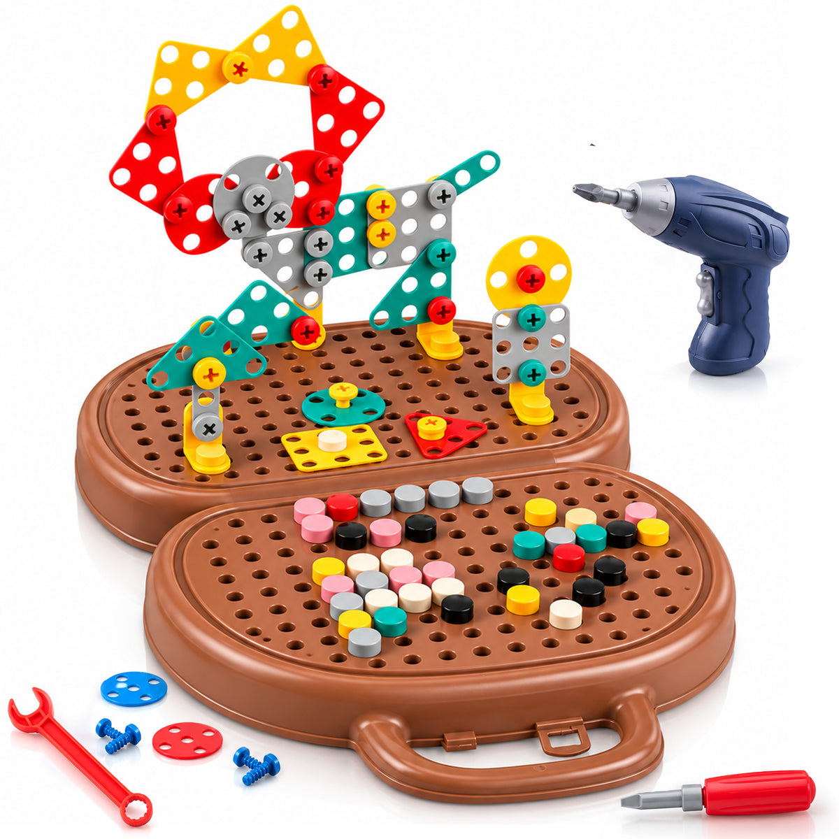 203-Piece Toolbox Drill Puzzle Set by Kidology, view 13