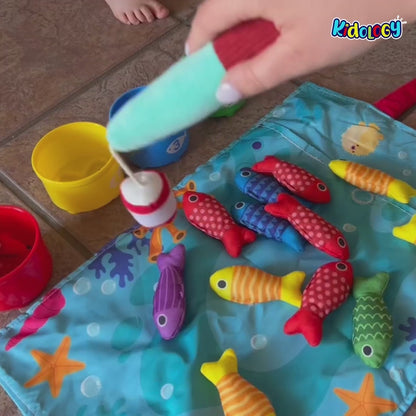 Montessori 2-in-1 Fishing & Stacking Counting Toy