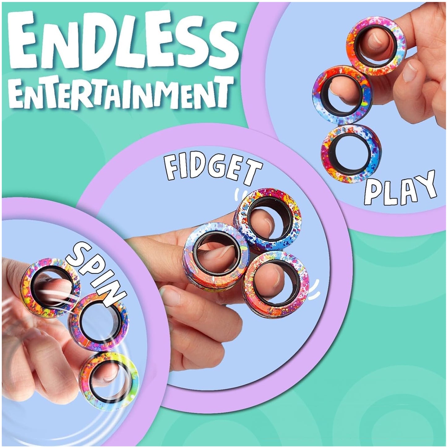 Magnetic Ring Spinner Therapy Toy
