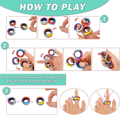 Magnetic Ring Spinner Therapy Toy