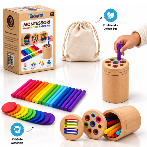 Montessori Wooden Color Sorting Toy