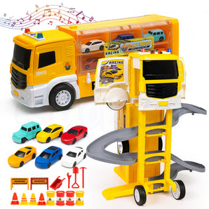 Transforming Car Parking Lot Playset