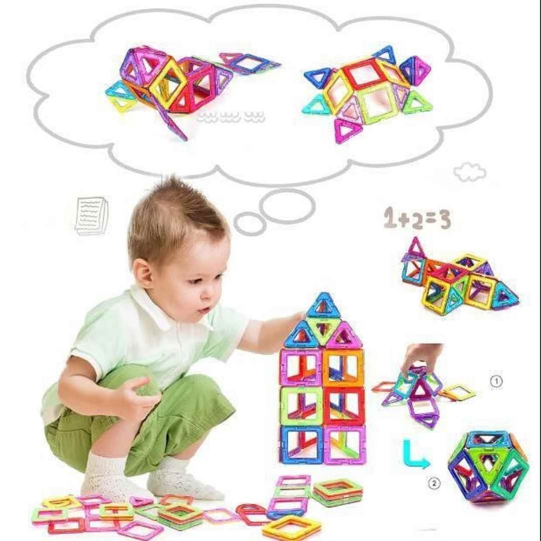 Magnetic Chip Building Block Set (66 Pcs)