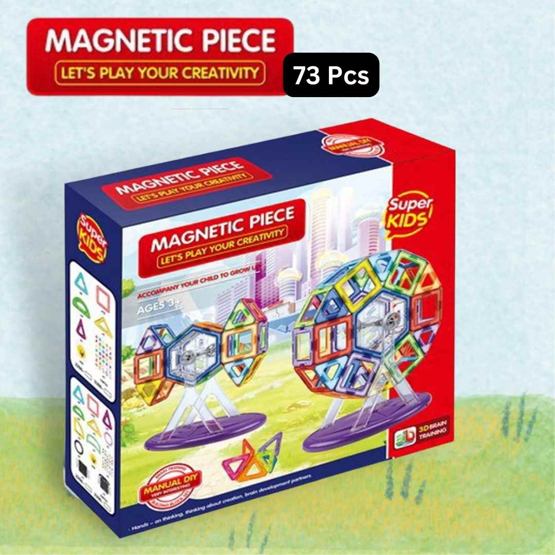 Magnetic Chip Building Block Set (73 Pcs)