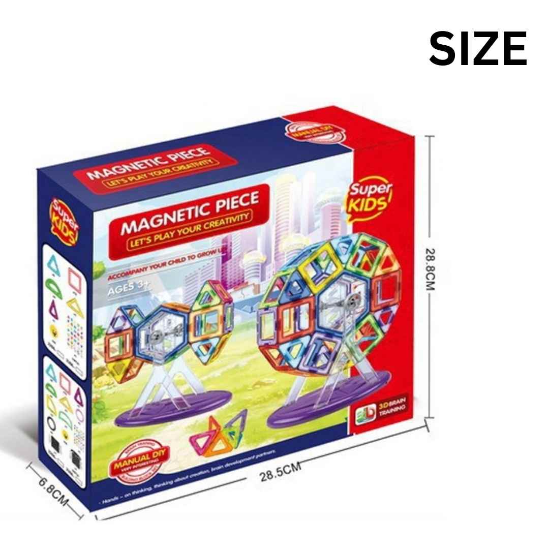 Magnetic Chip Building Block Set (66 Pcs)