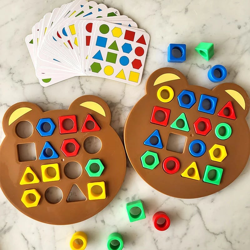 Shape Matching Game for Kids | Educational Toy for Cognitive ...