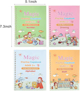 Magic Practice Copybook with pen (4 BOOKS +10 REFILLS) - HelloKidology