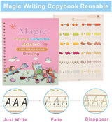 Magic Practice Copybook with pen (4 BOOKS +10 REFILLS) - HelloKidology